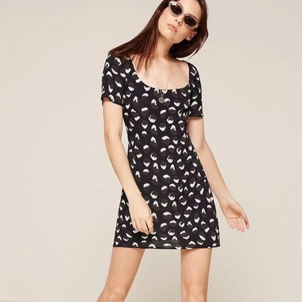 NWOT Reformation Jalen mini dress in Wild Child print